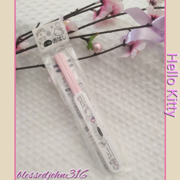 Hello Kitty Chopsticks with case New - Picture 1 of 2